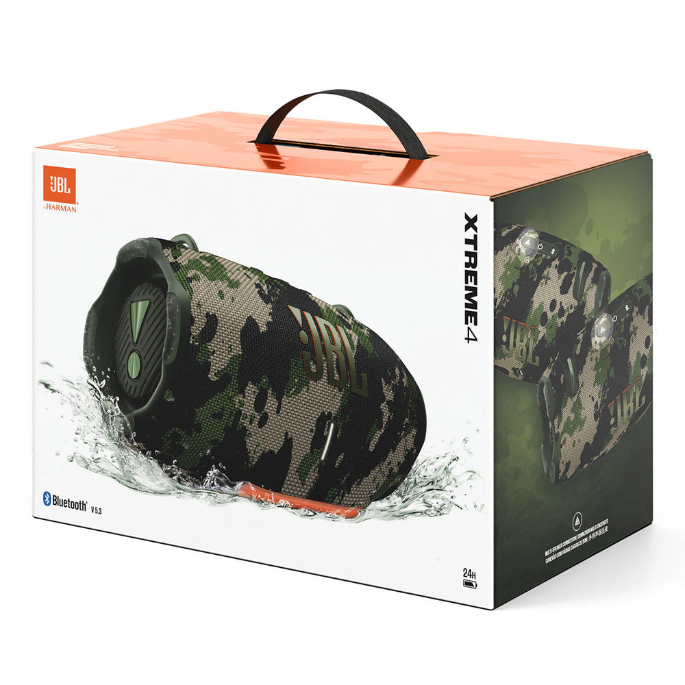 JBL Xtreme 4 Bluetooth Speaker, Powerful Sound and Deep Bass, IP67 Waterproof, 24 Hours of Playtime, Powerbank, PartyBoost for Multi-Speaker Pairing (CAMO) ( 1103567) (MSRP $379.99)