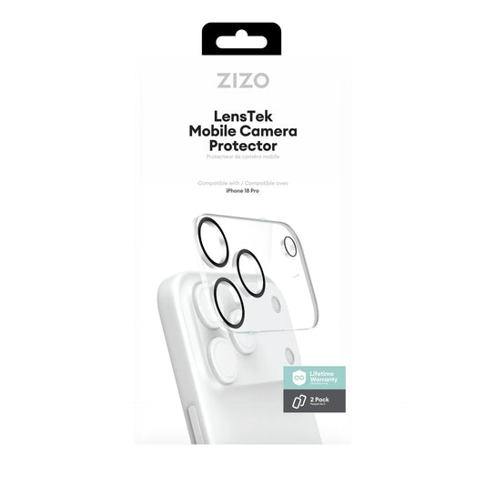 ZIZO LensTek iPhone 18 Pro / 17 Pro Camera Lens Protector (1108249) (MSRP $49.99)