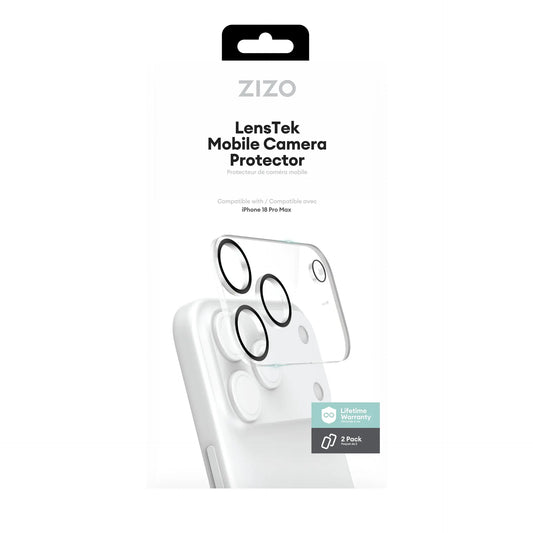 ZIZO LensTek iPhone 18 Pro Max Camera Lens Protector (1108248) (MSRP $49.99)